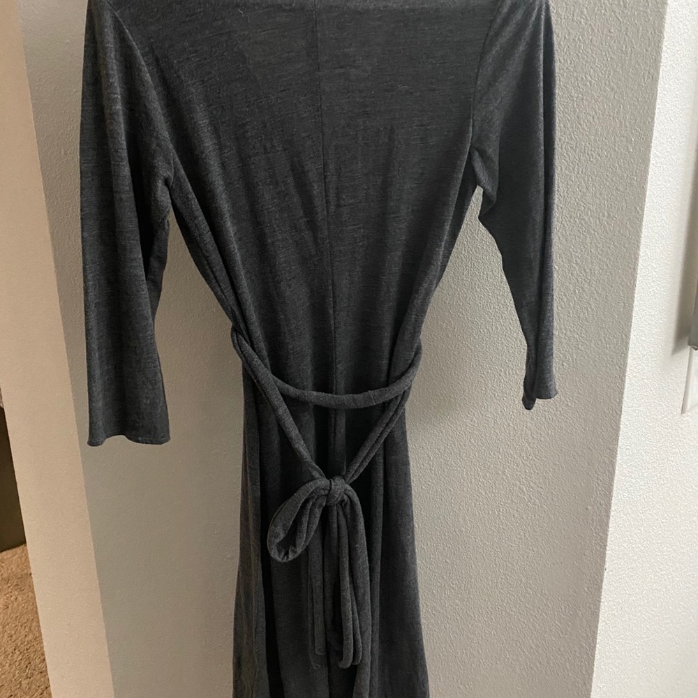 Grey dress.